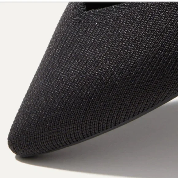 NEW Rothy’s The Point Black Size 10 NWOB Pointed Toe Flats Machine Washable - Picture 3 of 10